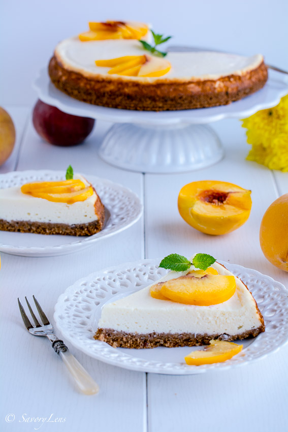 Peach-Ricotta-Cheesecake