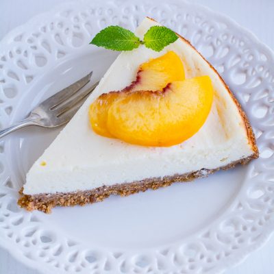 Peach-Ricotta-Cheesecake