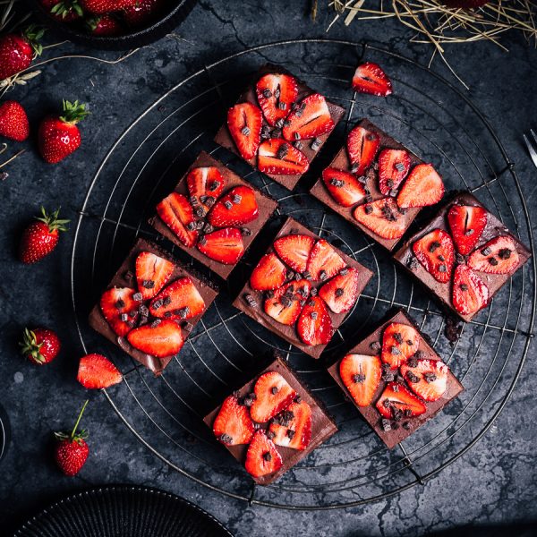 Erdnuss-Brownies mit Birnensorbet – SavoryLens
