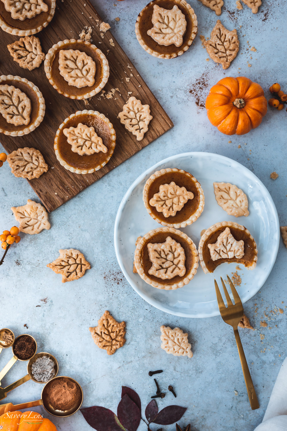 Mini Kürbis Pies – Dessert zu Thanksgiving