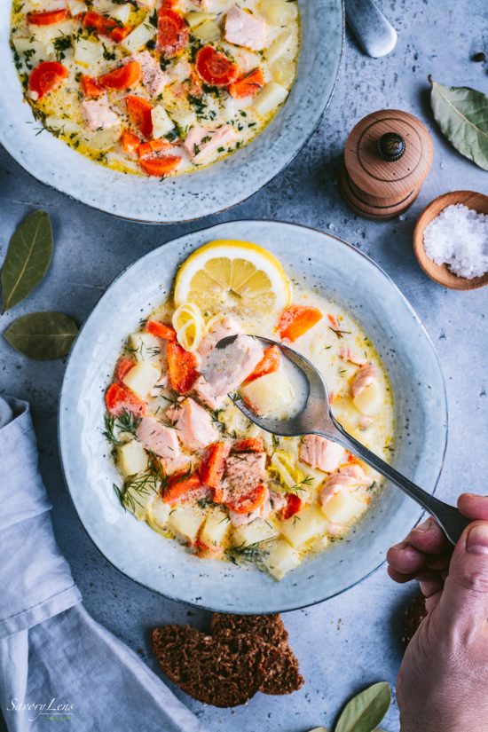 Lohikeitto Finnische Lachssuppe SavoryLens lohikeitto-finnische-lachssuppe-savorylens