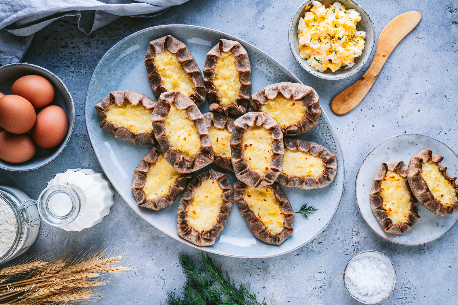 Karjalanpiirakka - Karelische Piroggen