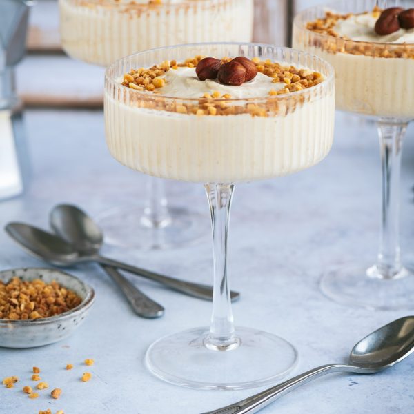Mascarpone-Kaffee-Creme mit Haselnusskrokant – SavoryLens