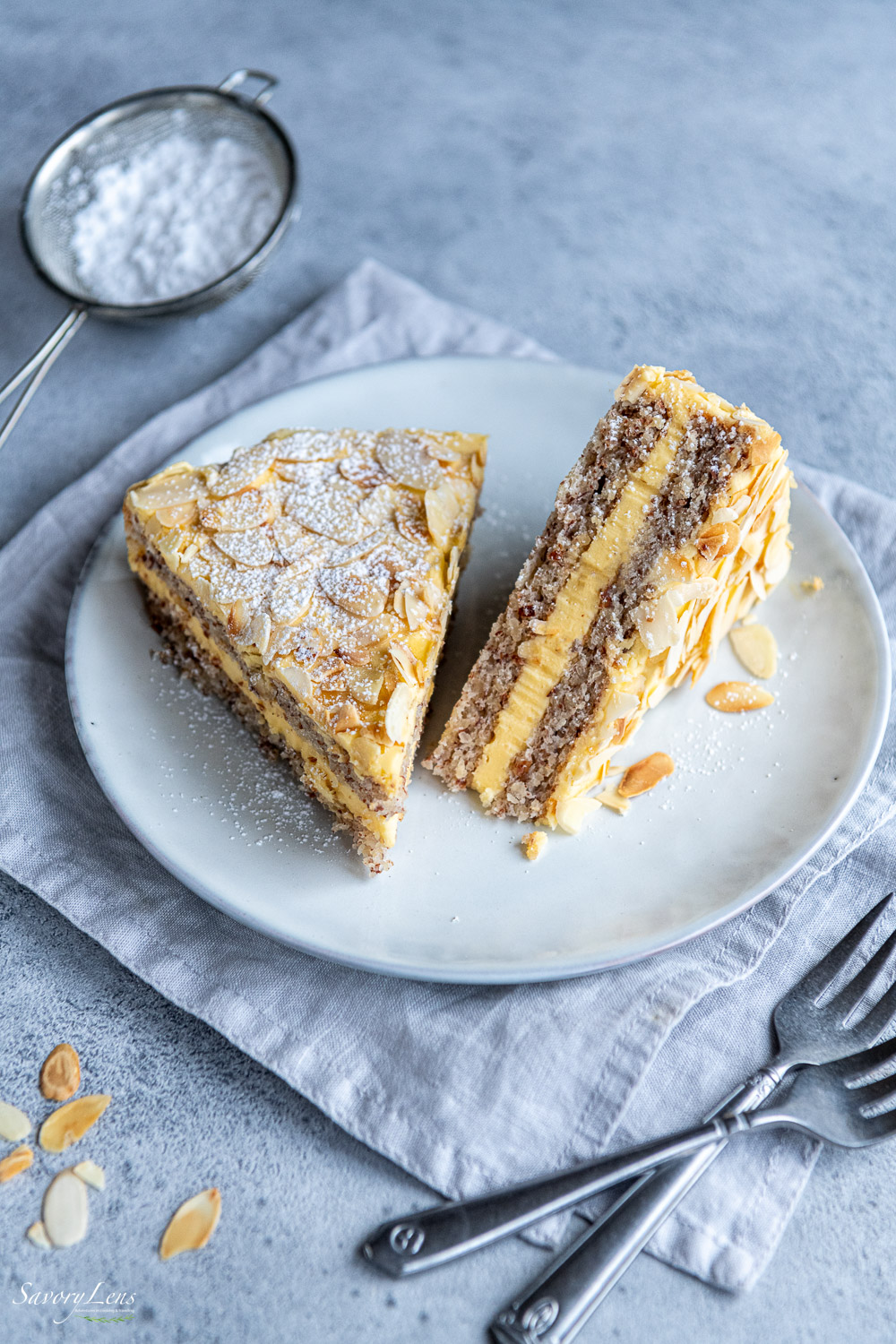 Schwedische Mandeltorte - Mandeltårta