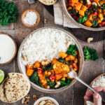 Kürbis-Kichererbsen-Curry mit Grünkohl