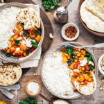 Kürbis-Kichererbsen-Curry mit Grünkohl