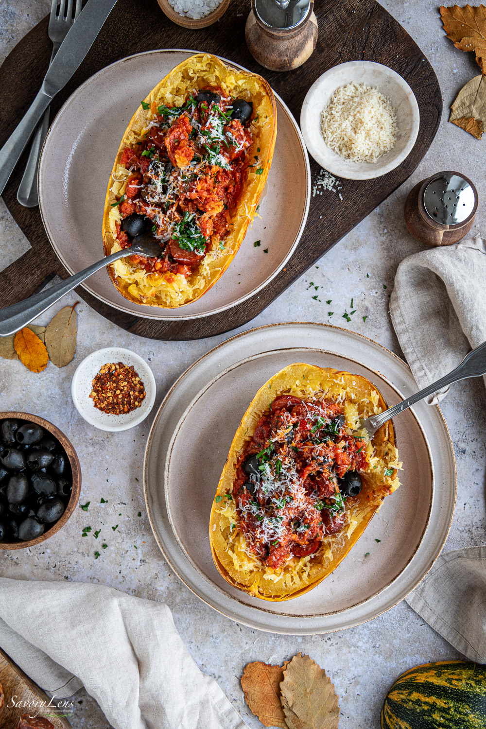 Mediterraner Spaghettikürbis