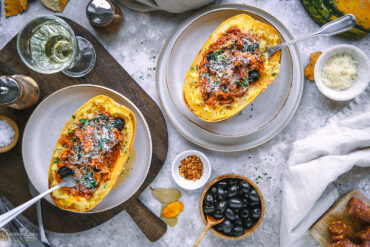 Mediterraner Spaghettikürbis