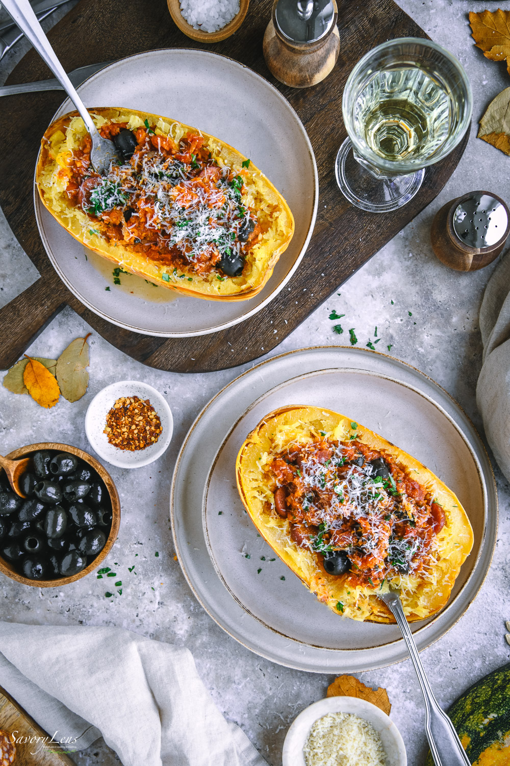 Mediterraner Spaghettikürbis