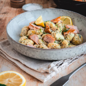 Cremige Gnocchi mit Stremellachs