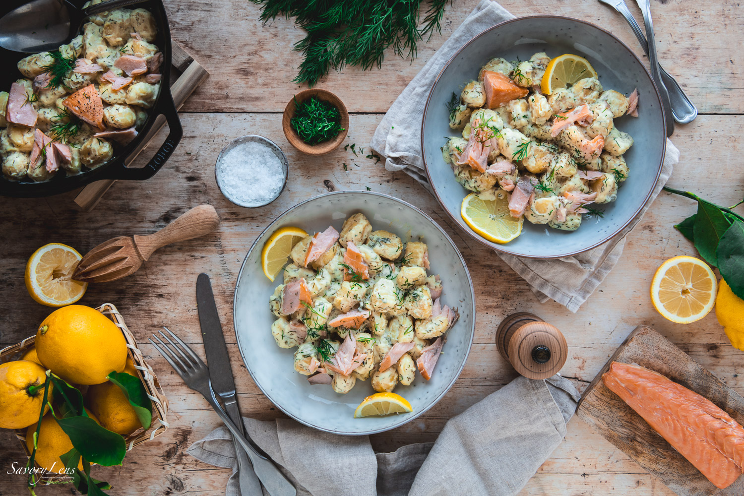 Cremige Gnocchi mit Stremellachs