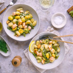 Spargel-Gnocchi-Pfanne mit Lachs